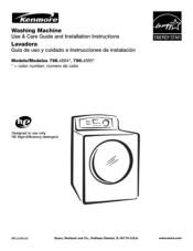 Kenmore 4885 Use and Care Guide