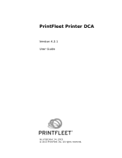 Kyocera TASKalfa 3510i PrintFleet  DCA Setup & User's Guide Rev- 4.2.1