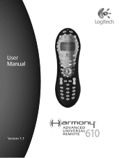 Logitech Harmony 610 User Manual