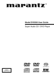 Marantz DV6500 DV6500 User Manual