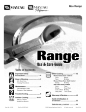 Maytag MGR5751BDS Use and Care Guide
