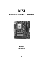 MSI MS 6378 User Guide