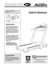 Reebok Acd4 Treadmill English Manual