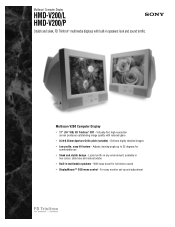 Sony HMD-V200/L Marketing Specifications
