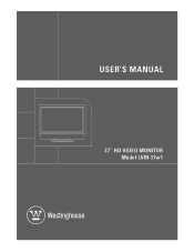 Westinghouse LVM-37W1 User Manual