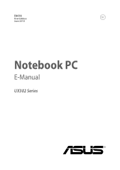 Asus ZenBook UX302LA User's Manual for English Edition