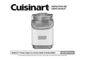 Cuisinart ICE-60W Instructions and Recipes