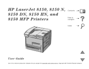 HP 8150 HP LaserJet 8150 Series Printer -  User Guide