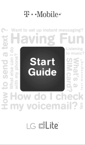 LG GD570 Blue Quick Start Guide - English