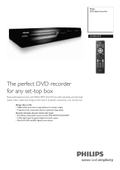 Philips DVDR3475 Leaflet