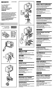 Sony CPT-R1 Operating Instructions