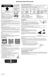 Whirlpool WDT550SAPW Quick Start Guide