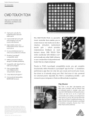 Behringer CMD TOUCH TC64 Product Information