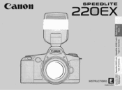 Canon Speedlite 220EX Instruction manual