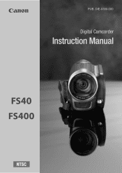 Canon FS400 FS40 / FS400 Instruction Manual