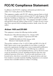 Epson ET-2550 FCC/IC Compliance Statement