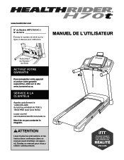HealthRider H70t Treadmill Frc Manual