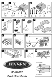 Jensen MS4200RS Setup Guide