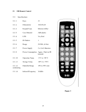 JVC DLA-HD2K-SYS IR Remote Control for HD2K electronics unit -- specifications and functions