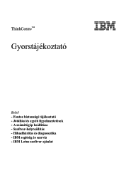 Lenovo ThinkCentre M50e (Hungarian) Quick reference guide