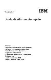 Lenovo ThinkCentre M50e (Italian) Quick reference guide