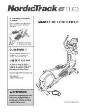 NordicTrack E11.0 Elliptical French Manual
