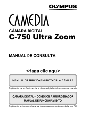 Olympus C-750 C-750 Ultra Zoom Reference Manual - Spanish (7.5 MB)