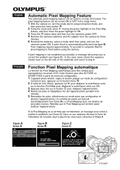 Olympus E-10 E-10 Pixel Mapping Instructions (English, Français)
