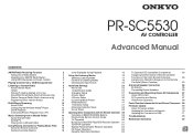 Onkyo PR-SC5530 Instruction Manual