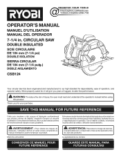 Ryobi CSB124 Operation Manual