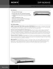Sony DVP-NC85H/S Marketing Specifications