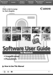 Canon PowerShot A2100 IS Software User Guide for Macintosh