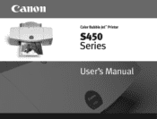 Canon S450 User Manual