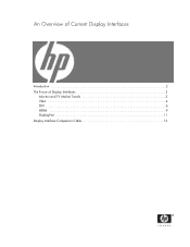 HP Dc7900 An Overview of Current Display Interfaces