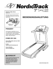 NordicTrack T14.2 Treadmill German Manual