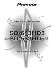 Pioneer SD-643HD5 Operating Instructions