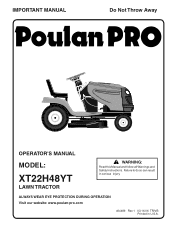 Poulan XT22H48YT User Manual
