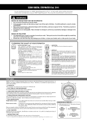 Seiko S141 Manual