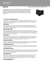 Sony NEX-6L Marketing Specifications