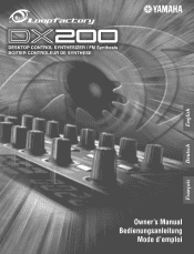 Yamaha DX200 Owner's Manual