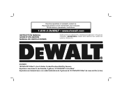 Dewalt DCV581H Instruction Manual