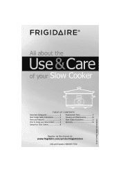 Frigidaire FPSC07K5NS Complete Owner s Guide