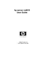 HP Integrity rx4610 HP Server rx4610 User Guide