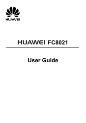 Huawei FC8021 User Guide