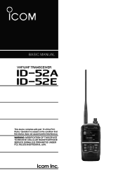 Icom ID-52A Basic Manual english