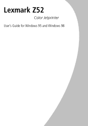 Lexmark Z52 Color Jetprinter User's Guide for Windows 95 and Windows 98 (1.1 MB)