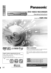 Panasonic DMRHS2 DMRHS2 User Guide