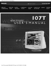 Philips 107T21 User Manual