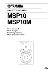 Yamaha MSP10M Owner's Manual