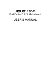 Asus P3C-D P3C-D User Manual